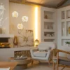 LED Pendelleuchte VIRINA 3-flammig Gold mit Kristall Glaskugeln, Ø 41cm