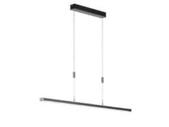 LED Pendelleuchte VITAN Schwarz dimmbar & höhenverstellbar, Breite 115cm