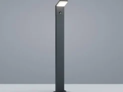 LED Pfostenleuchte mit Bewegungsmelder im 3er SET Anthrazit IP54 H.100 cm