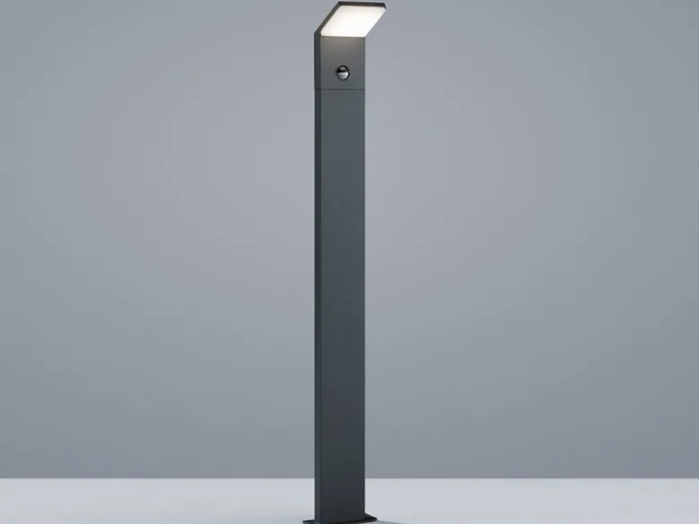 LED Pfostenleuchte mit Bewegungsmelder 2er SET Anthrazit IP54 H.100 cm