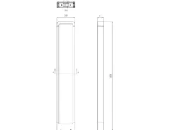 LED Pollerleuchte 3er Set Anthrazit Höhe 100cm IP54 - Außenleuchten Wegeleuchten
