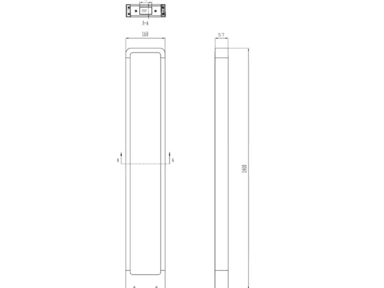 LED Pollerleuchte 3er Set Anthrazit Höhe 100cm IP54 - Außenleuchten Wegeleuchten