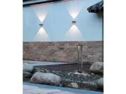 LED Pollerleuchte 2er Set Anthrazit Höhe 100cm IP54 - Außenleuchten Wegeleuchten