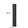 LED Pollerleuchte 3er Set in Anthrazit Höhe 80cm IP44 - Außenleuchte Wegeleuchte