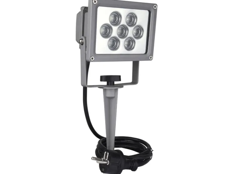 LED Scheinwerfer Strahler mit Erdspieß, IP44, Breite 20cm