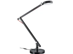 LED Schreibtischlampe AMSTERDAM Schwarz, auch zum Klemmen, Höhe max. 90cm