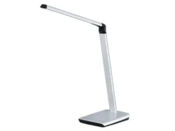 LED Schreibtischlampe BRIGHT Silber dimmbar & Tageslicht, Höhe 79cm