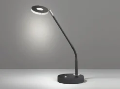 LED Schreibtischlampe DENT Schwarz mit Dimmer, Höhe 60cm