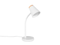 LED Schreibtischlampe PONGO Weiß flexibel biegsam, Höhe 36cm