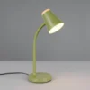 LED Schreibtischlampe PONGO Grün flexibel biegsam, Höhe 36cm