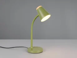 LED Schreibtischlampe PONGO Grün flexibel biegsam, Höhe 36cm