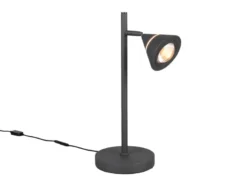 LED Schreibtischlampe ROMEO dimmbar mit schwenkbarem Spot Schwarz, Höhe 40cm