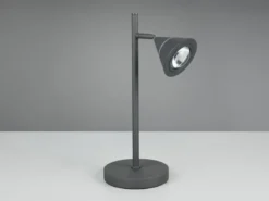 LED Schreibtischlampe ROMEO dimmbar mit schwenkbarem Spot Schwarz, Höhe 40cm