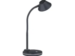 LED Schreibtischleuchte BERRY flexibel, Kunststoff Titan, 33cm hoch