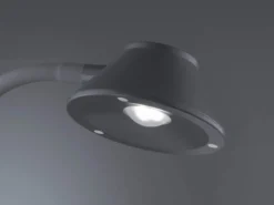 LED Schreibtischleuchte BERRY flexibel, Kunststoff Titan, 33cm hoch
