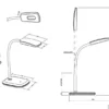 LED Schreibtischleuchte BOA in Weiß mit Flex Gelenk & 4-fach Dimmer, 36cm