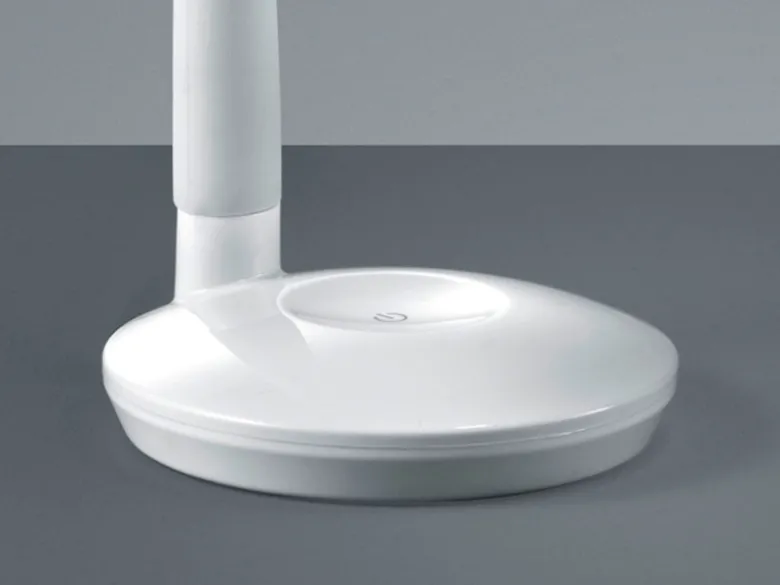 LED Schreibtischleuchte COBRA Weiß, Flexgelenk & Sensordimmer, Höhe 32cm