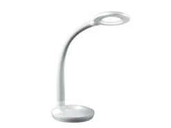 LED Schreibtischleuchte COBRA Weiß, Flexgelenk & Sensordimmer, Höhe 32cm