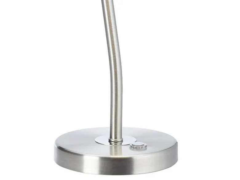 LED Schreibtischleuchte in Silber matt, 2er SET mit 4-Stufen Dimmer