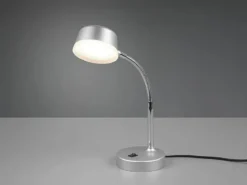 LED Schreibtischleuchte KIKO flexibel, Kunststoff Titan, 34cm hoch