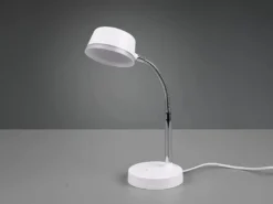 LED Schreibtischleuchten 2er SET flexibel, Kunststoff Weiß, 34cm hoch
