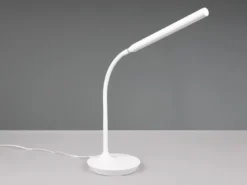 LED Schreibtischleuchte TORO Weiß, dimmbar & Lichtfarbe einstellbar, Höhe 38cm