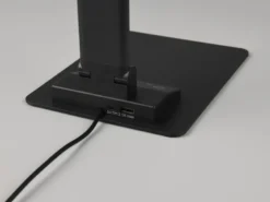LED Schreibtischleuchte TRAVIS mit USB Ladefunktion, Schwarz, Höhe 71cm
