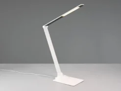LED Schreibtischleuchte TRAVIS mit USB Ladefunktion, Weiß, Höhe 71cm