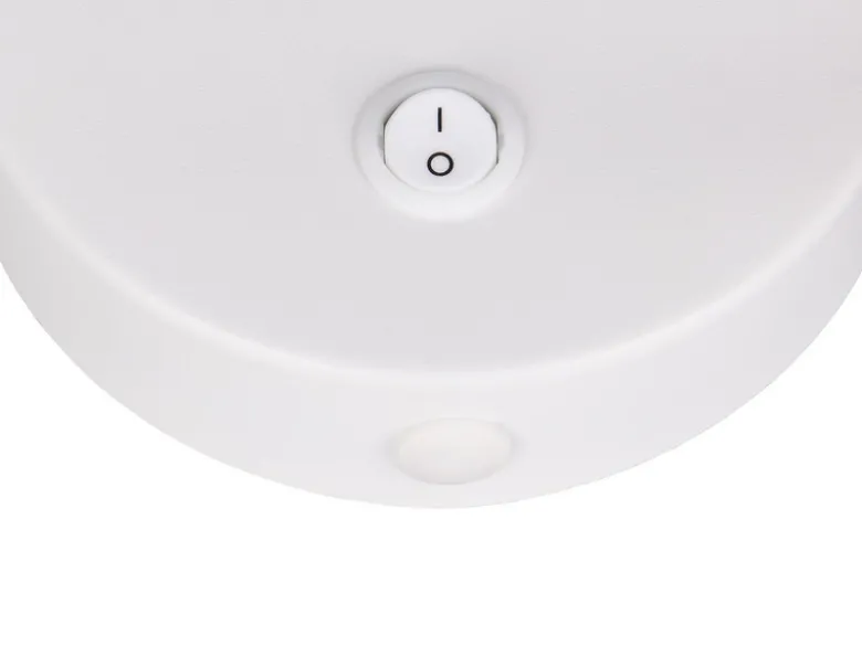 LED Schwanenhals Leselampe Weiß mit Schalter, Breite 10cm