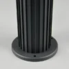 LED Sockelleuchte Aluminium Anthrazit, für Reihenschaltung geeignet, H: 50cm