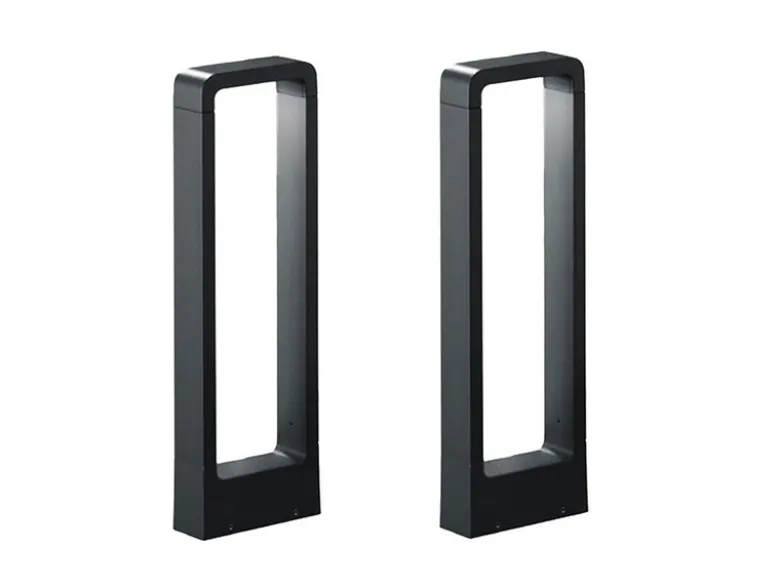 LED Sockelleuchte 2er Set Anthrazit Höhe 50cm IP54 - Außenleuchten Wegeleuchten
