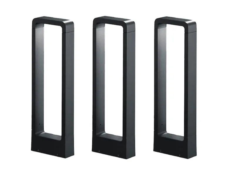 LED Sockelleuchte 3er Set Anthrazit Höhe 50cm IP54 - Außenleuchten Wegeleuchten