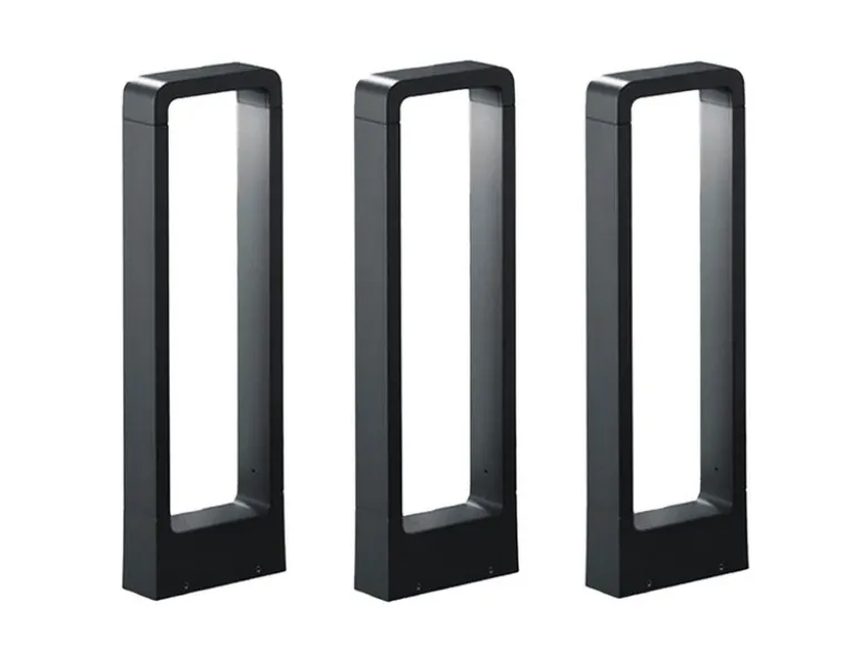 LED Sockelleuchte 3er Set Anthrazit Höhe 50cm IP54 - Außenleuchten Wegeleuchten