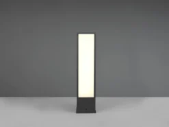 LED Sockelleuchte 2er Set eckig in Anthrazit, Höhe 60cm, IP54