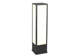 LED Sockelleuchte FUERTE eckig in Anthrazit, Höhe 60cm, IP54