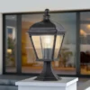 LED Sockelleuchte Garten Laterne im Landhausstil, Höhe 39,5cm