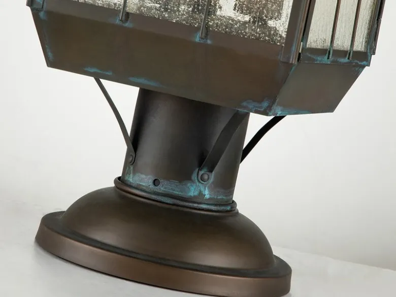 LED Sockelleuchte im antiken Landhausstil, Höhe 57cm