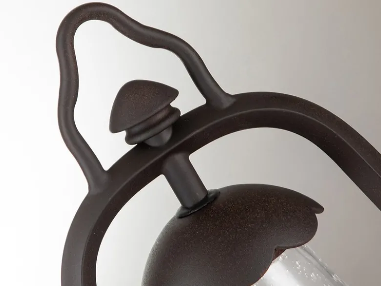 LED Sockelleuchte in antiker Laternenoptik, Höhe 36cm
