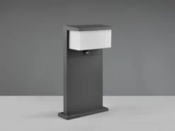 LED Sockelleuchte mit Bewegungsmelder 2er SET Anthrazit, Höhe 45cm