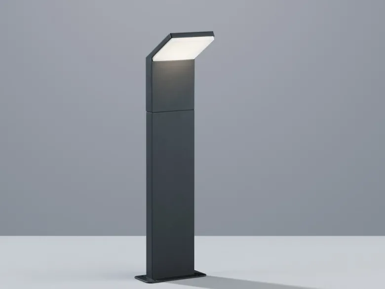 LED Sockelleuchten 2er SET in Anthrazit, Höhe 50cm, IP54