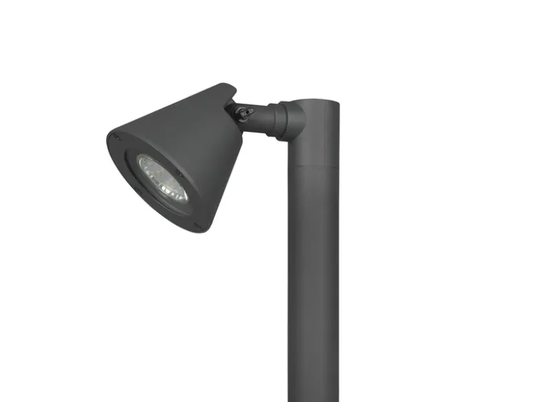 LED Sockelleuchte Spot schwenkbar in Anthrazit, Höhe 60cm, IP44