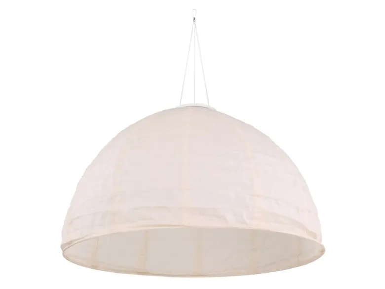 LED Solarhängeleuchte Lampion Lampenschirm in Weiß, Ø40cm
