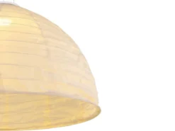LED Solarhängeleuchte Lampion Lampenschirm in Weiß, Ø40cm