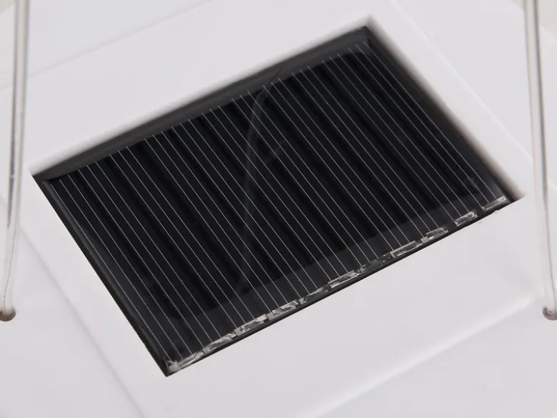 LED Solarhängeleuchte Lampion Lampenschirm in Weiß, Ø40cm