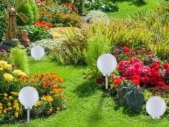 LED Solarkugel Garten - Leuchtkugel Ø 25cm mit Erdspieß