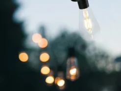 LED Solarlaterne CAMPUS 3er SET zum aufhängen Schwarz Ø7cm Höhe 23cm