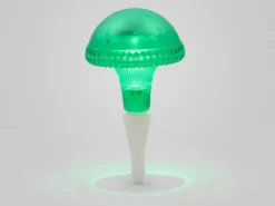 LED Solarleuchte ASSISI, Grün mit Erdspieß Höhe 27,5 cm