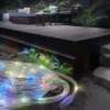 LED Solar Lichtschlauch für Außen mit RGB Beleuchtung, Länge 4,9 Meter