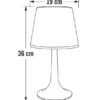 LED Solar Outdoor Tischleuchte ASSISI aus Kunststoff Weiß, Höhe 36cm