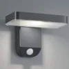 LED Solar Wandleuchte Außenleuchte ESQUEL mit Bewegungsmelder in Anthrazit